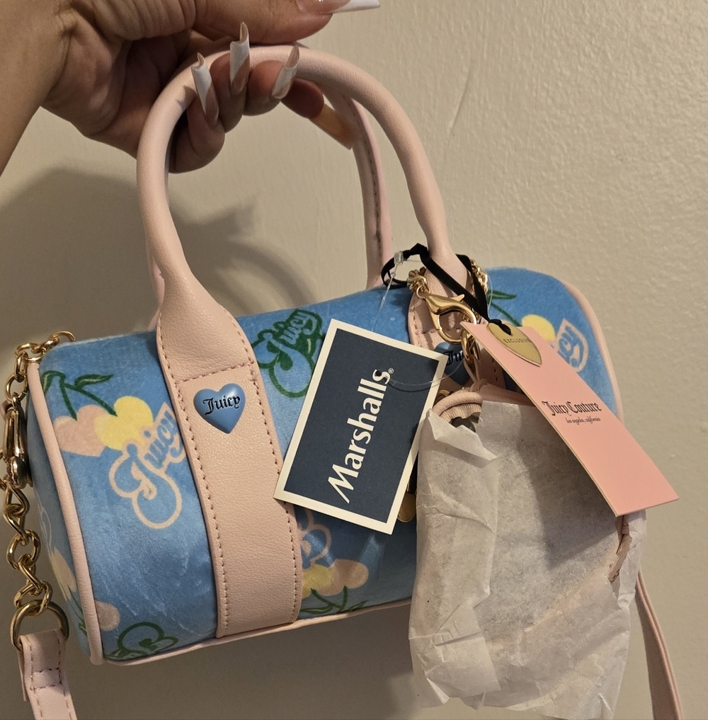 Juicy Couture Retro Juicy Cherry Collection Barrel Crossbody Bag